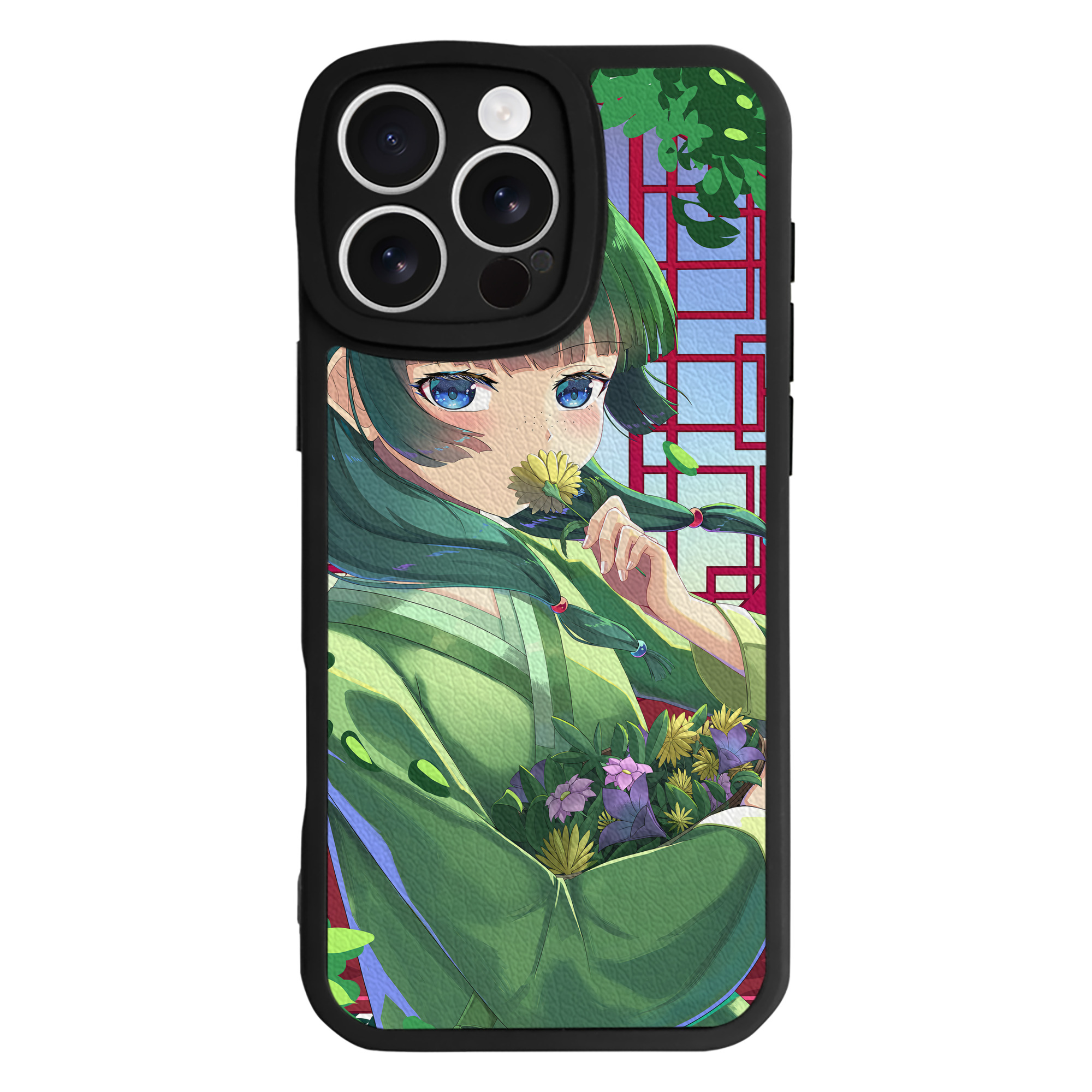 （画像用） 薬屋のひとりごと The Apothecary Diaries 【iPhone 16シリーズ対応】シリコンスマホケース（レザー調） 材質：シリコン